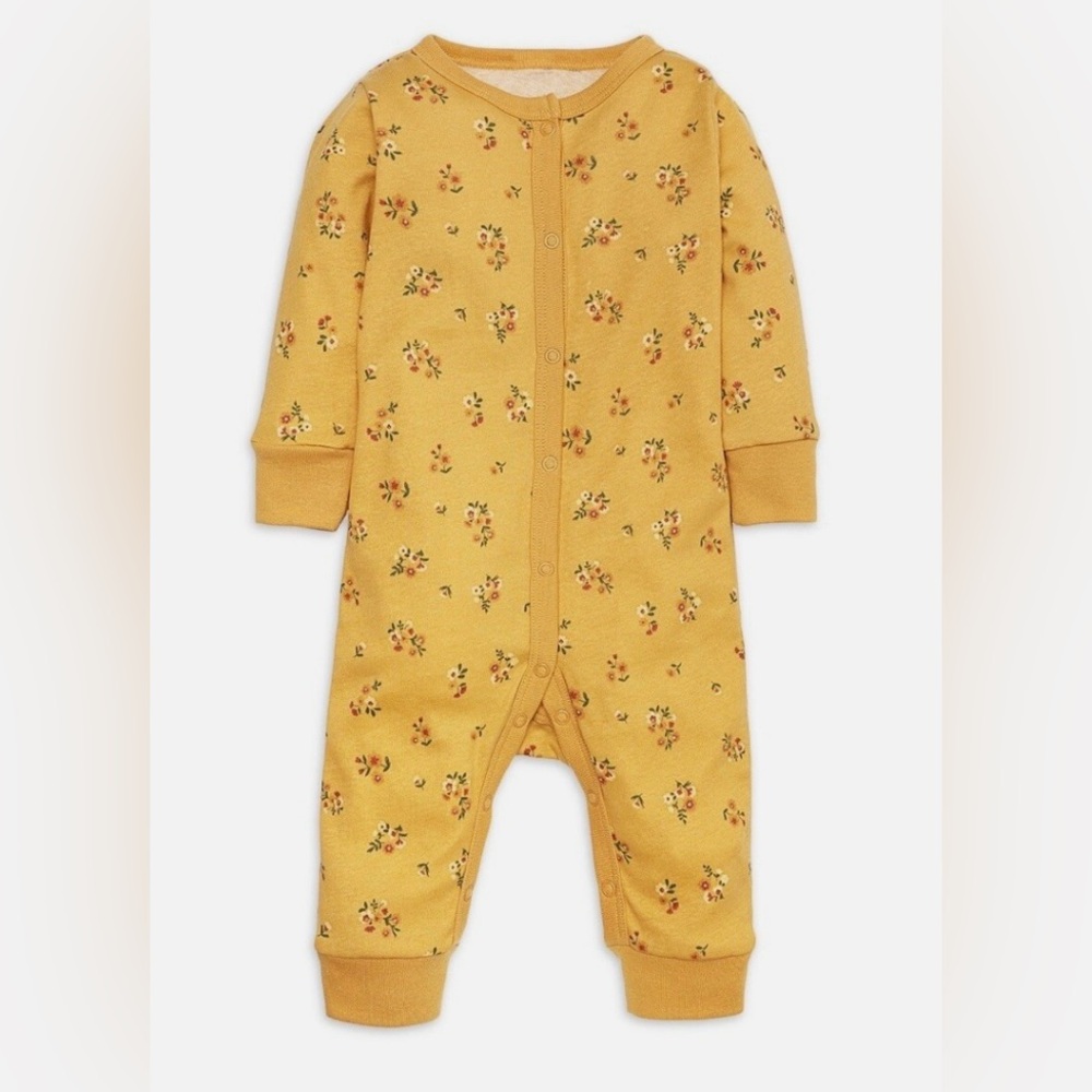Modern Moments Baby Girl Yellow 1-Piece Romper • Newborn 0-3 Months